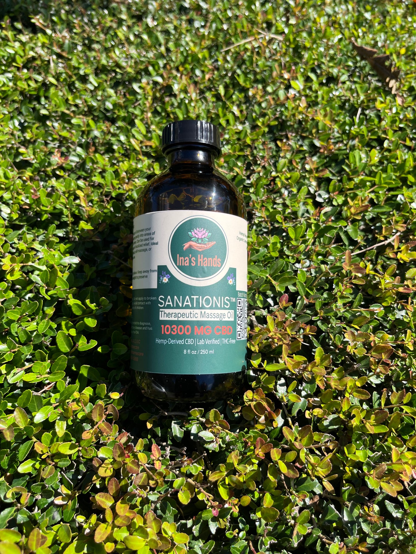 Sanationis Therapeutic Massage Oil - 10,300 mg CBD | 8 oz (250 ml)
