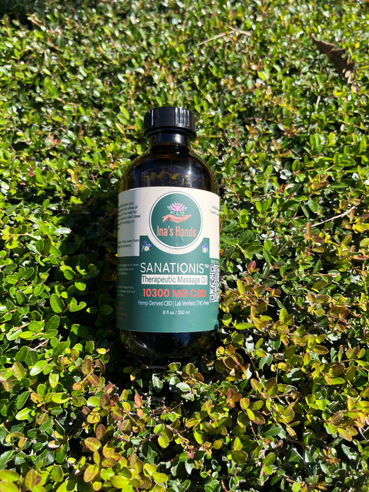 Sanationis Therapeutic Massage Oil - 10,300 mg CBD | 8 oz (250 ml)