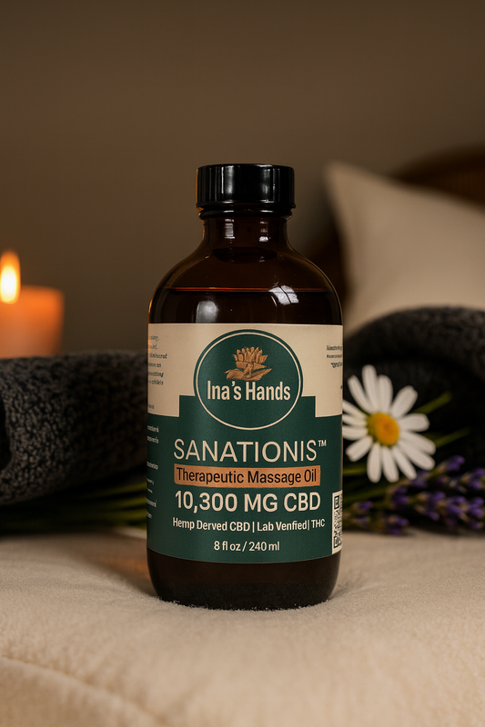 Sanationis Therapeutic Massage Oil - 10,300 mg CBD | 8 oz (250 ml)